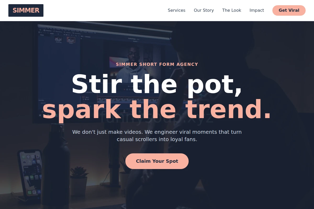 Simmer Short Form Video Agency